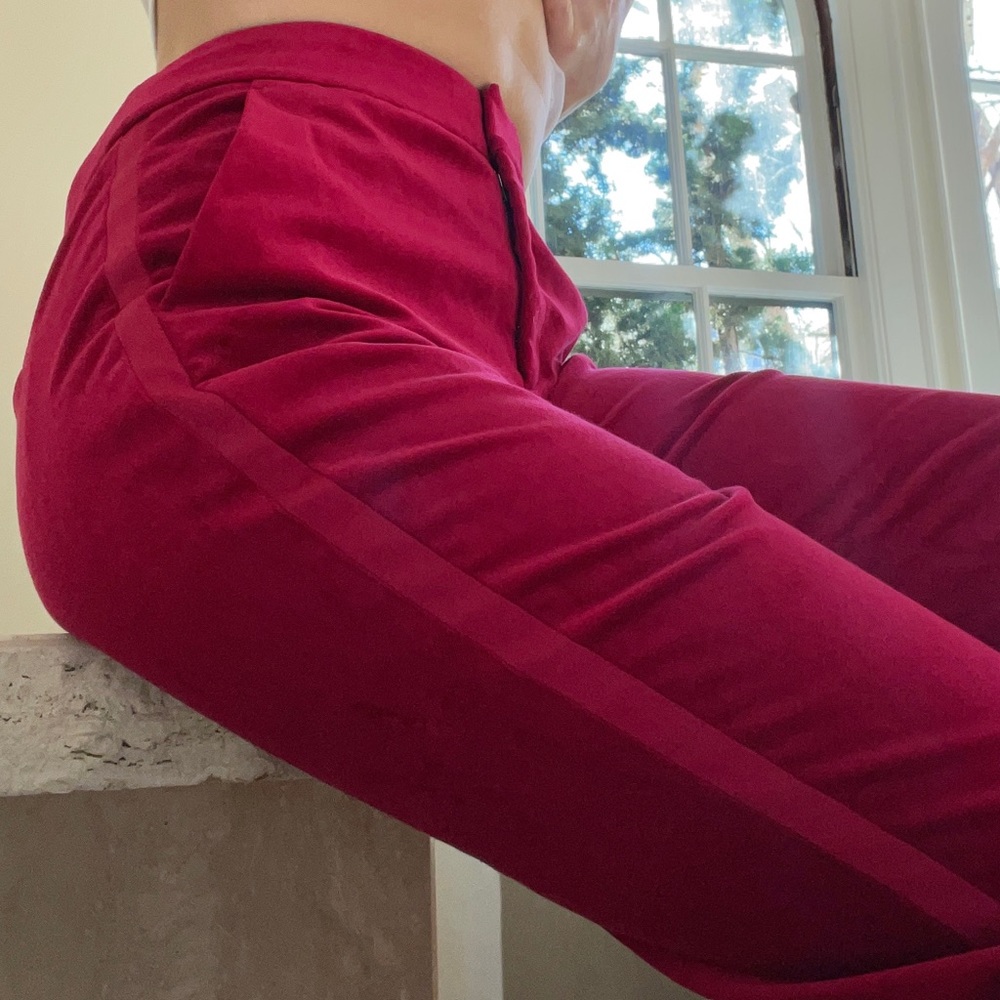 A.L.C Ford Velvet Pant Electric pInk